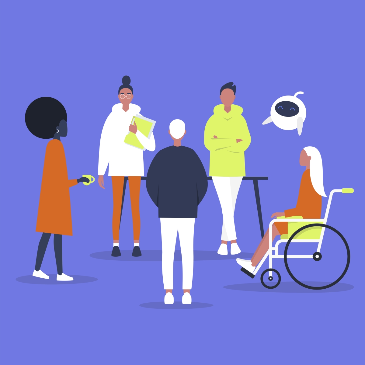 Bild 4: Roboter könnten Personen mit Schwierigkeiten in der Perspektivenübernahme das menschliche Miteinander sehr vereinfachen. Dabei müssen jedoch ethische, soziale und rechtliche Überlegungen berücksichtigt werden.